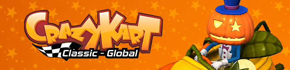 Crazy Kart Classic - Global Halloween racing banner